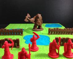 Bear Warrior Of The Ironwood (18mm Scale) 3D Printer Model