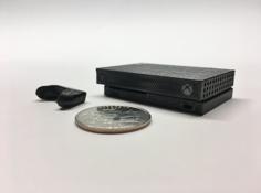 Mini Microsoft Xbox One X 3D Printer Model