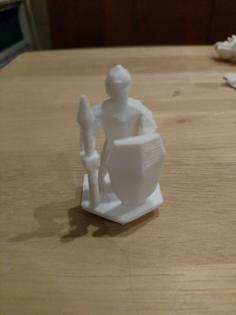 Lowpoly DND Guard Mini 3D Printer Model