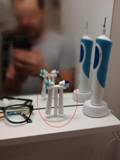 Holder For Electric Toothbrush Brushes 3D Printer Model