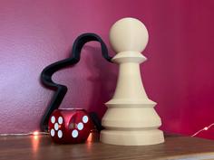 Large Chess Pawn 3D Printer Model