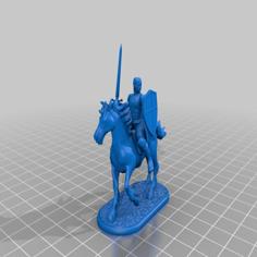 Female Human Cavalier 3D Printer Model