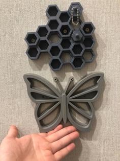 Butterfly Key Holder 3D Printer Model