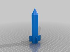 Toy Rocket Prototype 3D Printer Model