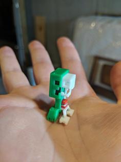 Minecraft Mini Creeper Anatomy 3D Printer Model