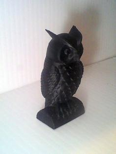 Owl With Rotating Head 3D Printer Model