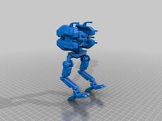 Turret Mech 3D Printer Model