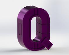 Alphabet Robot – Q 3D Printer Model