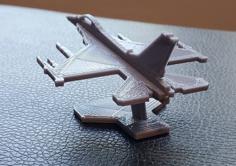 F16 Fighting Falcon Kit Card With Stand 3D Printer Model