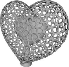 Voronoi Chambered Heart (with Small, Medium, And Large Versions!) 3D Printer Model