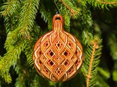 Christmas Ball – Fine Diamond Lattice 3D Printer Model