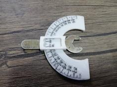 Eccentric Nut Wrench Protractor 3D Printer Model