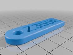 John Deere Zero Turn Z355E Key Chain 3D Printer Model