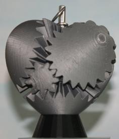 Gear Heart With Handle 3D Printer Model