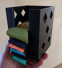 Beer Can Koozie Dispenser/Organizer 3D Printer Model