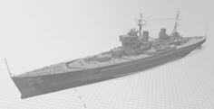 RC Suitable HMS Duke Of York Battleship 3D Printer Model