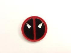 Deadpool Badge 3D Printer Model