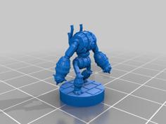 Small Barrel Golem On 13mm Round Base 3D Printer Model