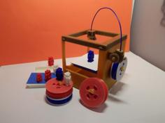 Miniature Ultimaker (1:6) 3D Printer Model