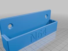 N64 Cartridge Wall Mount 3D Printer Model