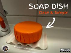 Clean & Simple SOAP DISH 3D Printer Model