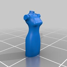 Saana Woman Torso 2 Color 3D Printer Model