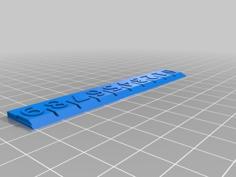 Small 10cm Ruler 3D Printer Model