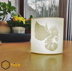 Hive Queen Bee Lithophane 3D Printer Model