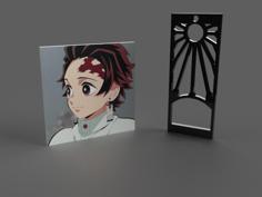 Demon Slayer – Tanjiro’s Hanafuda Earrings 3D Printer Model