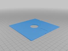 Dummy 5.25 Floppy Disk 3D Printer Model