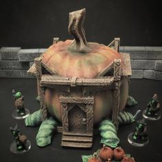 Pumpkin House (28mm/32mm Scale) 3D Printer Model