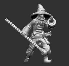 Human Male Mage For Fantasy D&d 3D Printer Model