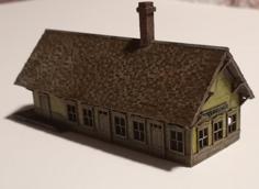 Silverton N Scale Train Depot 3D Printer Model