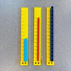 Ruler For LEGO Compatible Parts 3D Printer Model