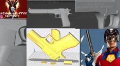 Peace Maker Long Desert Eagle 3D Printer Model