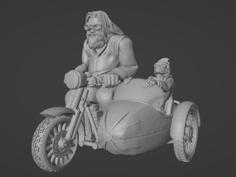 Harry Potter And Hagrid On Motorbike 3D Printer Model