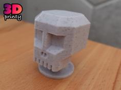 Skull Bobblehead 3D Printer Model