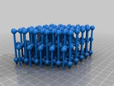 Graphite Atomic Structure 3D Printer Model