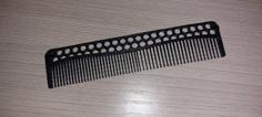 Comb With Hex Pattern 3D Printer Model