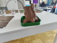 Tree Stump Planter Plate 3D Printer Model