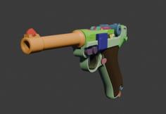 Luger P08 Replica 3D Printer Model