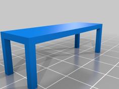 Dining Table 3D Printer Model