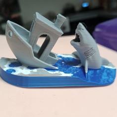 Benchy VS Shark 3D Printer Model