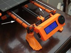 MK2 Force Perpendicular Rods Prusa I3 MK2 3D Printer Model