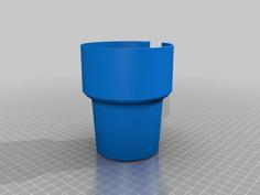 Car Mug Adapter / Large Cup Holder (Compact Car) 3D Printer Model