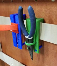 Pegboard To French Cleat Adapter 3D Printer Model