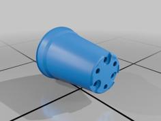 Pot With Drainage Holes 60ø, Heights 60 And 70 Mm 3D Printer Model