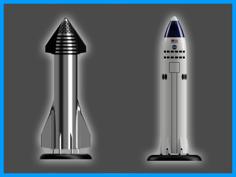 1/144 SpaceX Starship And Moonship 3D Printer Model