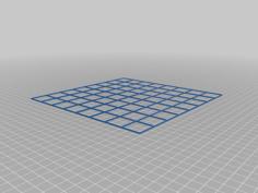 8×8 DnD Grid Print For Over Maps 3D Printer Model