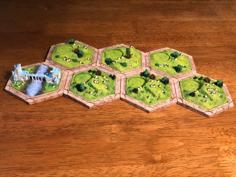 Catan Sheep Variants For Dakanzla 2.0 Magnetic Base Set 3D Printer Model